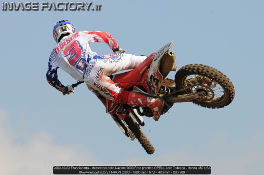 2009-10-03 Franciacorta - Motocross delle Nazioni 2093 Free practice OPEN - Ivan Tedesco - Honda 450 USA